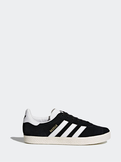adidas Originals Black/White Junior Gazelle Trainers image 6