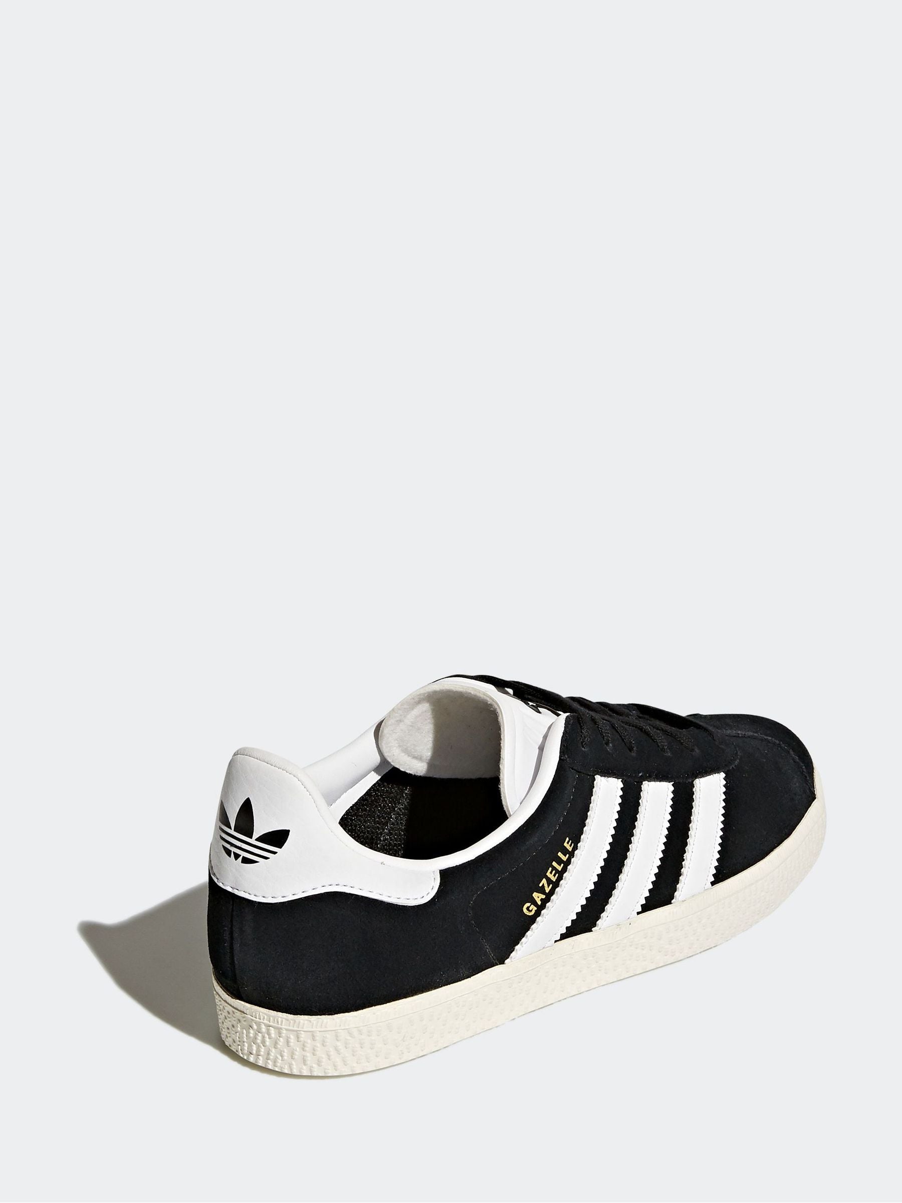 adidas Originals Black/White Junior Gazelle Trainers image 7