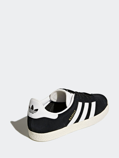 adidas Originals Black/White Junior Gazelle Trainers image 7