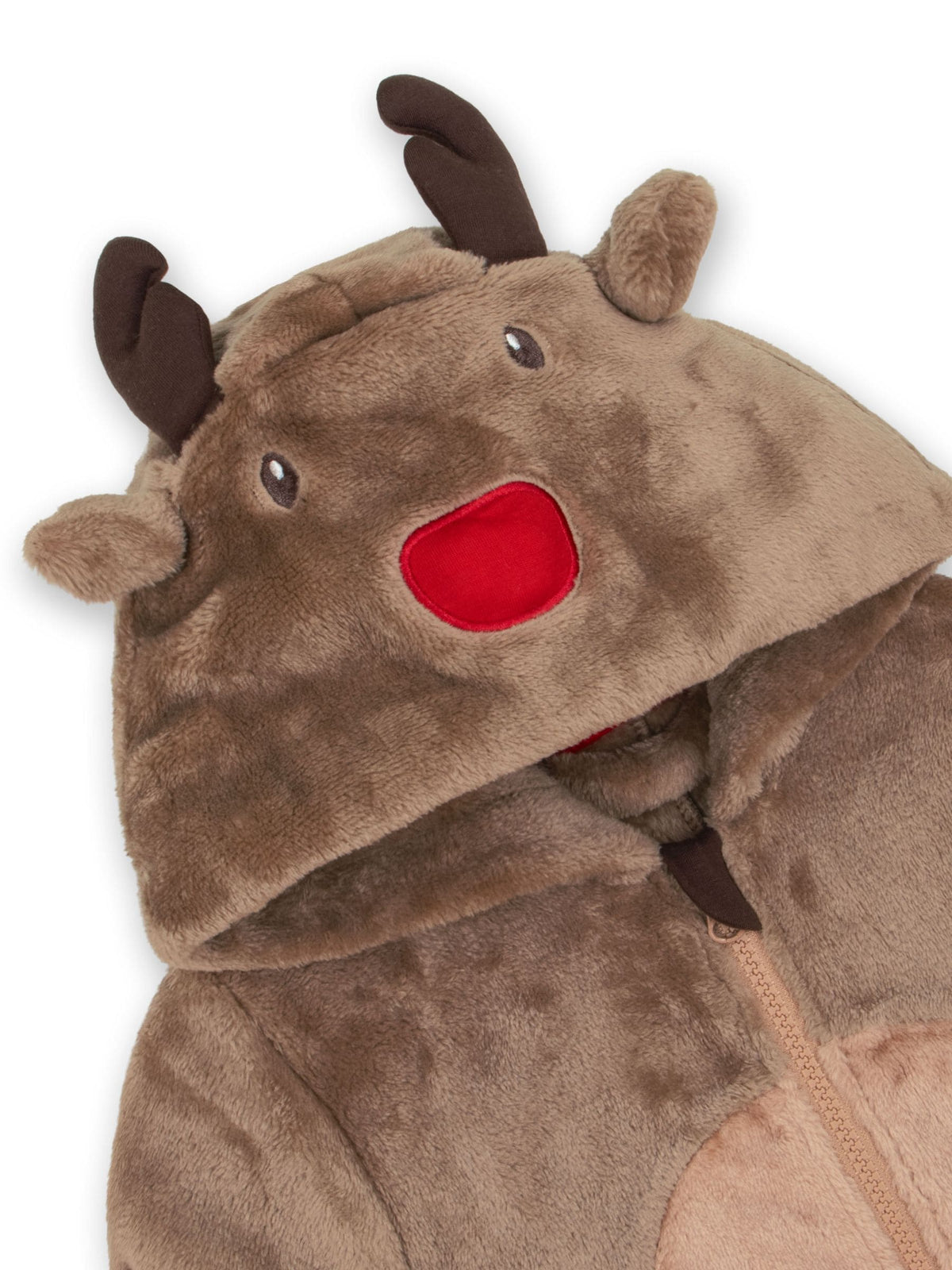 Harry Bear Brown Reindeer Novelty Super Soft Fleece Onesie With 3D Antler and Ears - image 10