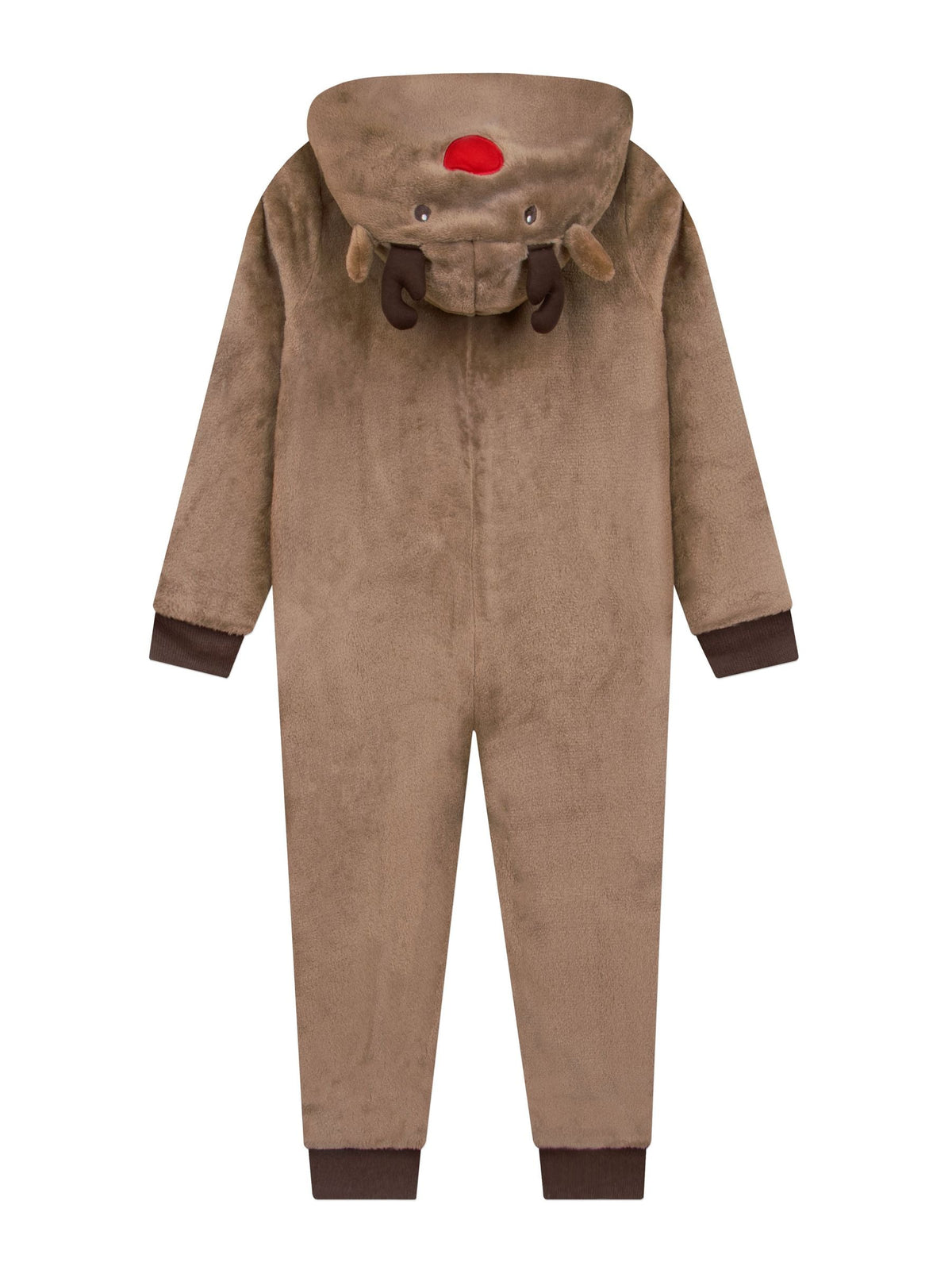 Harry Bear Brown Reindeer Novelty Super Soft Fleece Onesie With 3D Antler and Ears - image 9