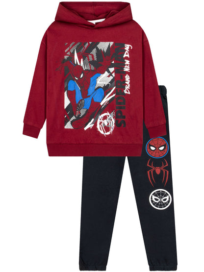 Character Red Marvel Spiderman Joggers and Hoodie Clothing Co ord Set - image 5