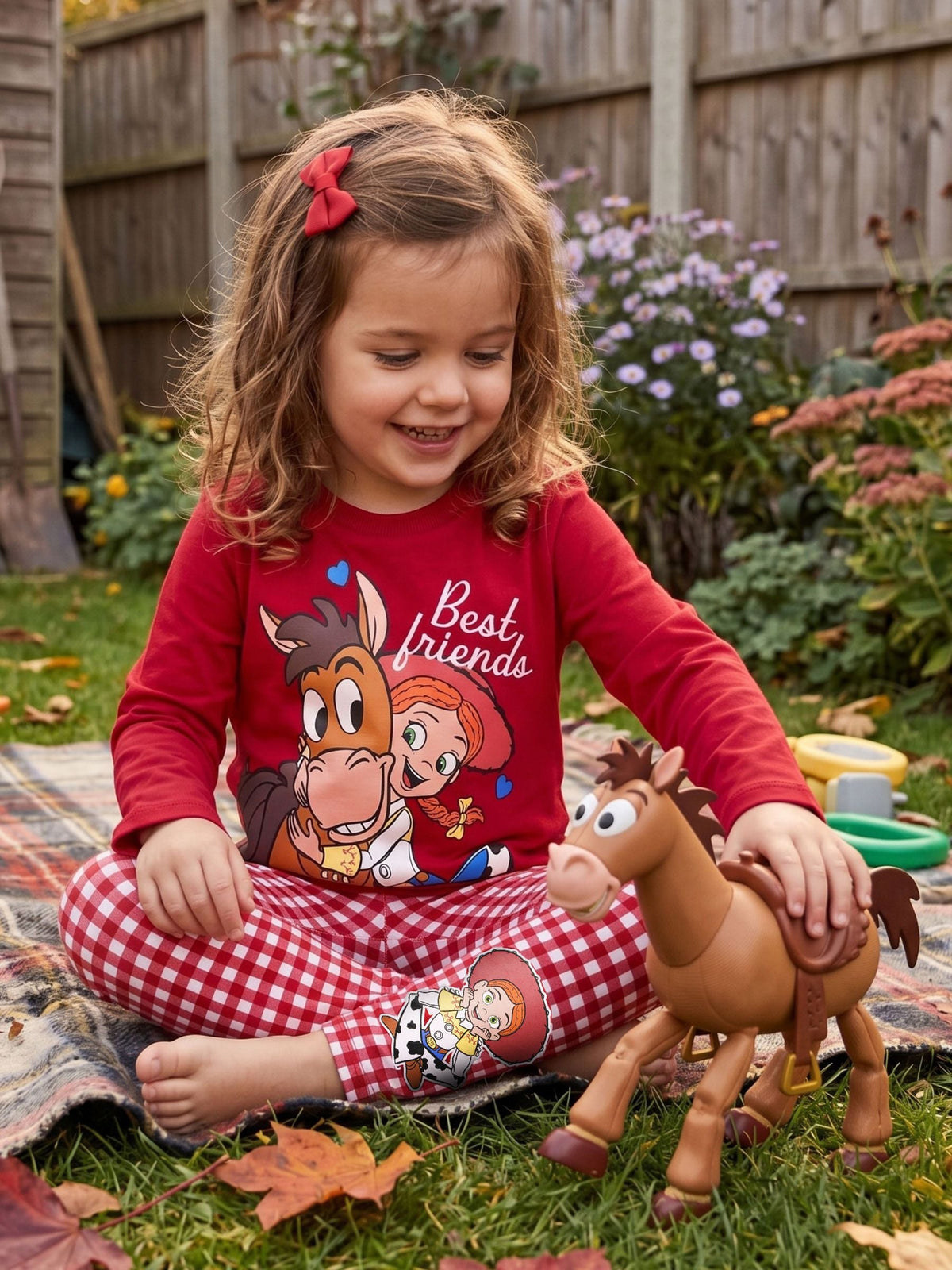 Dsiney Kidz - Character Red Disney Toy Story Leggings & Top Jessie and Bullseye Best Friends image 7