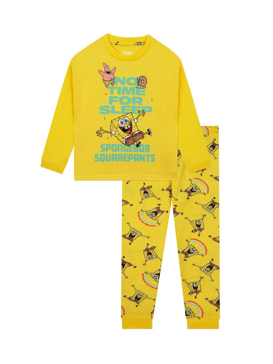 Character Yellow Sponge Bob Square Joggers Patrick and Gary Long Sleeve Pyjamas - image 1