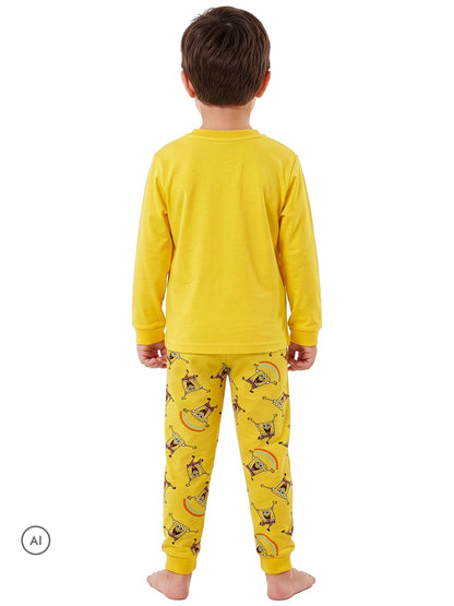 Character Yellow Sponge Bob Square Joggers Patrick and Gary Long Sleeve Pyjamas - image 3