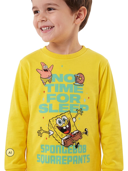 Character Yellow Sponge Bob Square Joggers Patrick and Gary Long Sleeve Pyjamas - image 4
