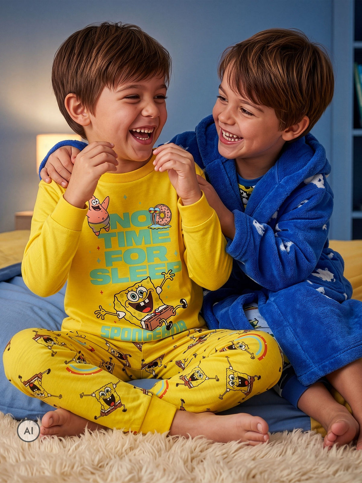 Character Yellow Sponge Bob Square Joggers Patrick and Gary Long Sleeve Pyjamas - image 6
