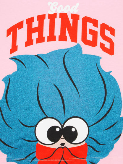 Character Pink Dr. Seuss The Cat In The Hat Thing 3 T-Shirt With Glitter Detail - image 9