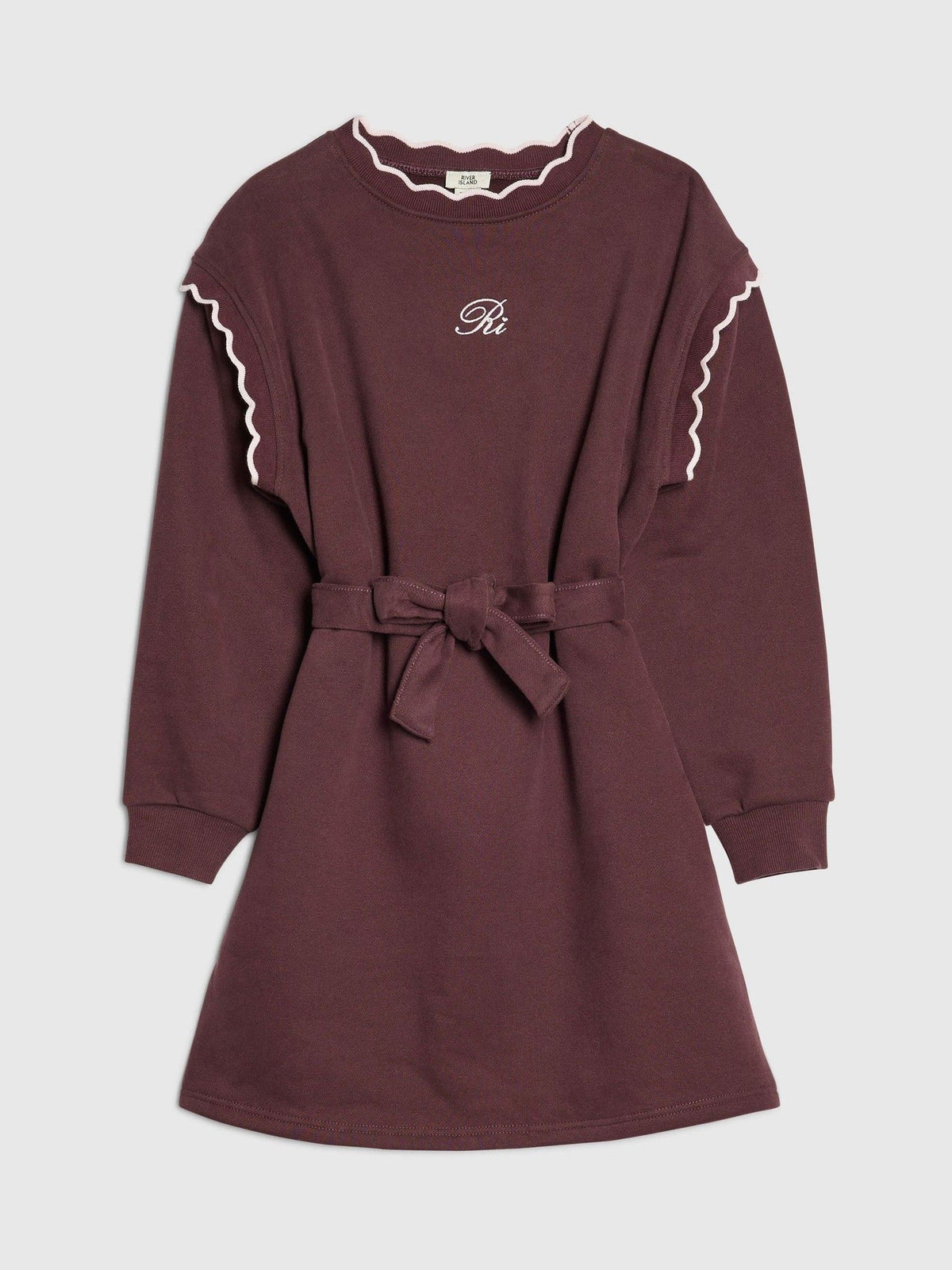 River Island Purple Scalloped Jumper Dress - image 1