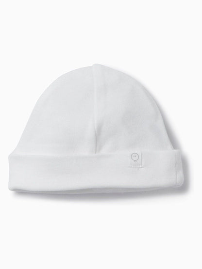MORI White Supersoft Baby Hat image 2