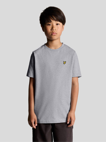 Dsiney Kidz - Lyle & Scott Light Grey Marl Crew Neck T-Shirt image 1