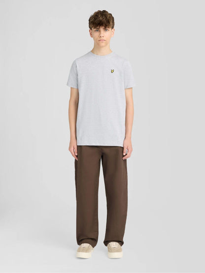 Dsiney Kidz - Lyle & Scott Light Grey Marl Crew Neck T-Shirt image 2