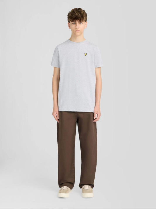 Dsiney Kidz - Lyle & Scott Light Grey Marl Crew Neck T-Shirt image 2