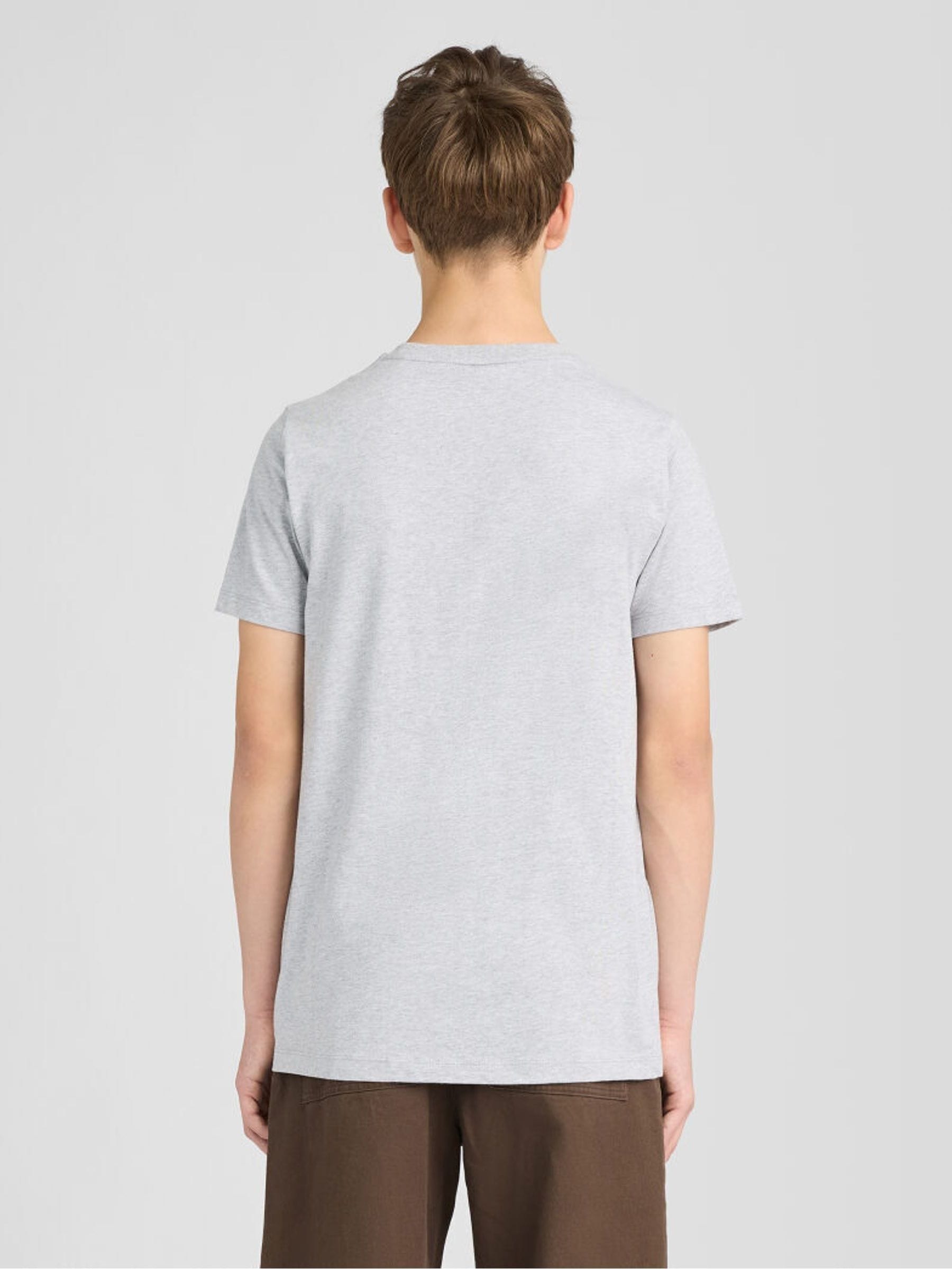 Dsiney Kidz - Lyle & Scott Light Grey Marl Crew Neck T-Shirt image 4