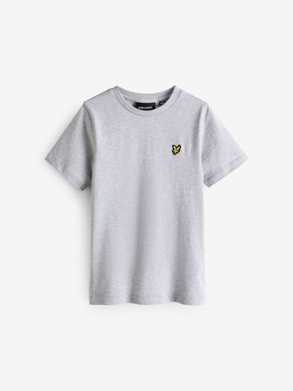 Dsiney Kidz - Lyle & Scott Light Grey Marl Crew Neck T-Shirt image 5