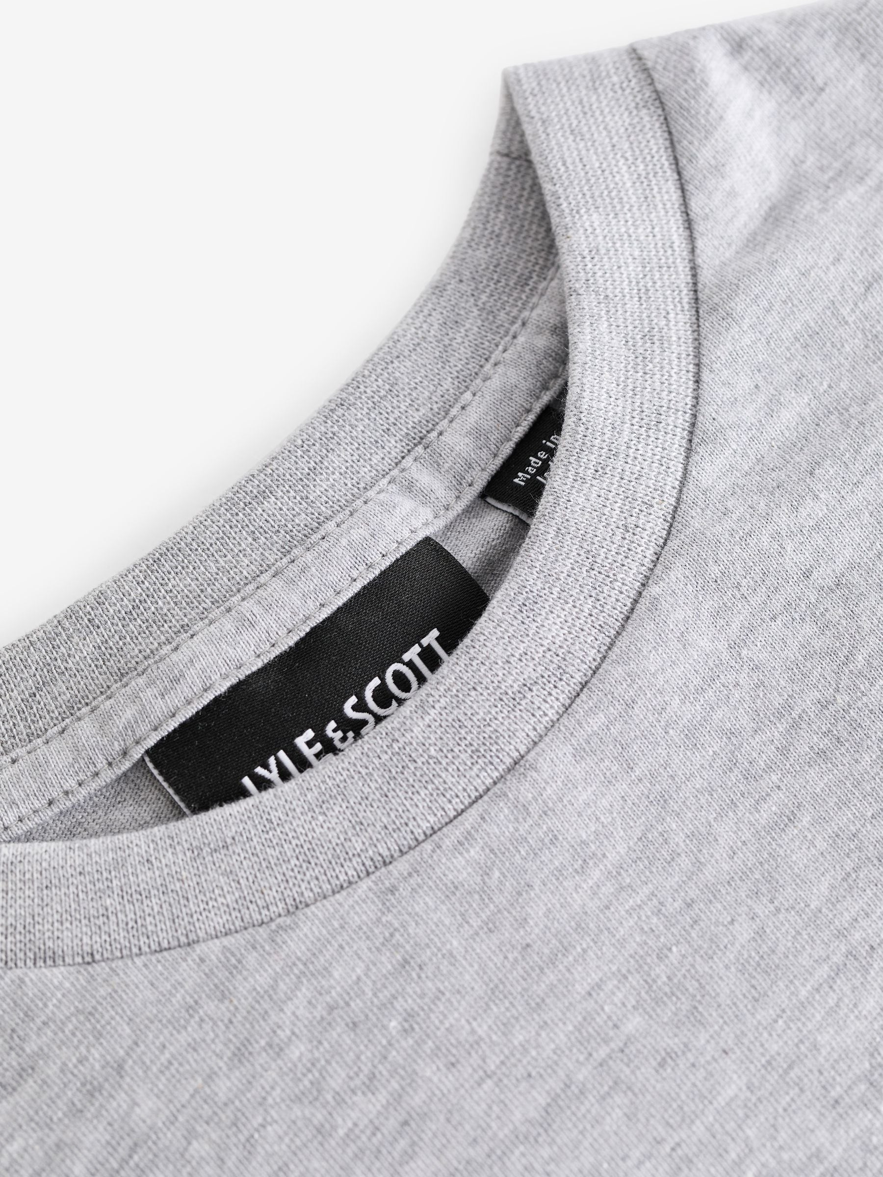 Dsiney Kidz - Lyle & Scott Light Grey Marl Crew Neck T-Shirt image 7
