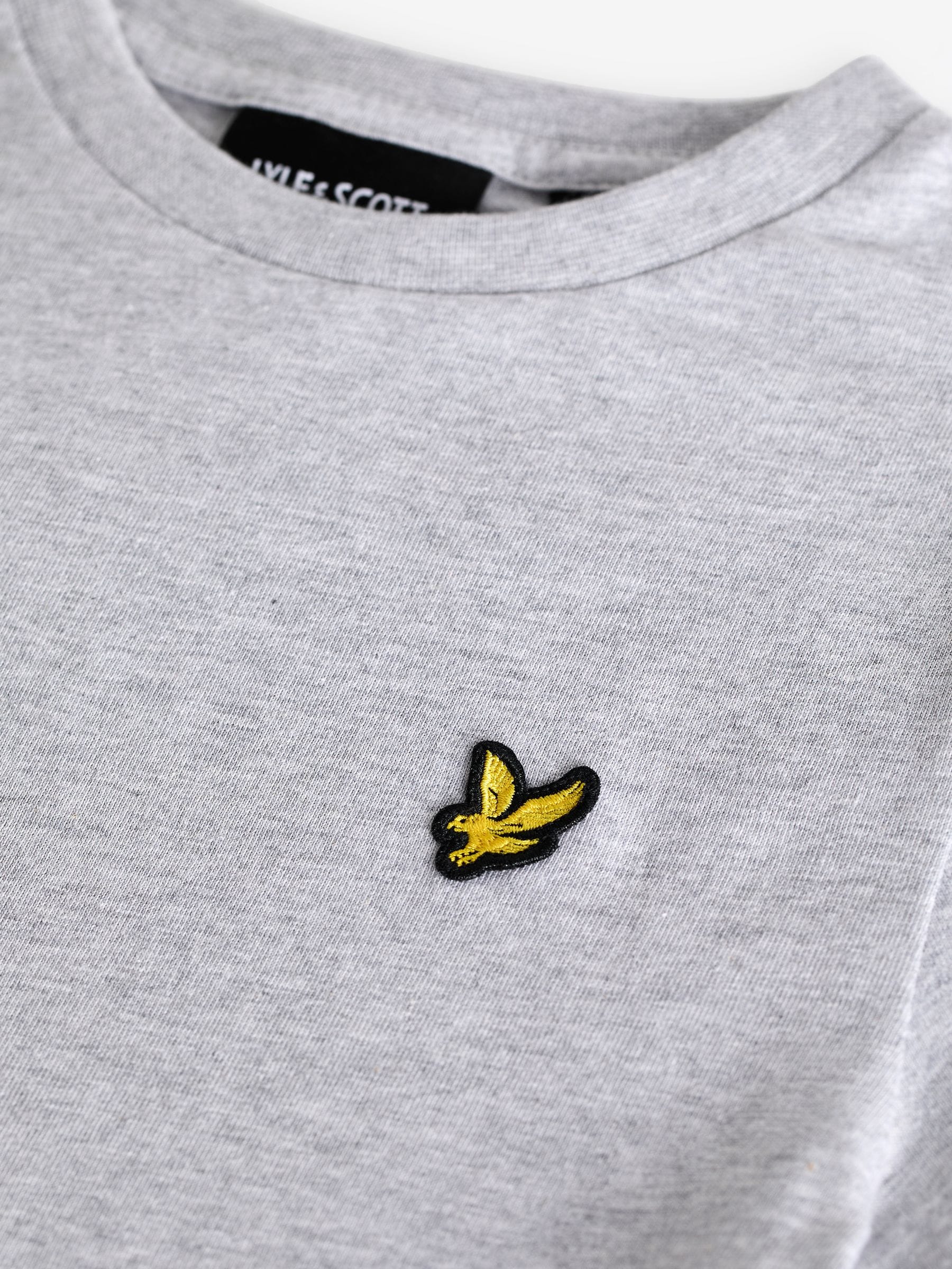 Dsiney Kidz - Lyle & Scott Light Grey Marl Crew Neck T-Shirt image 8