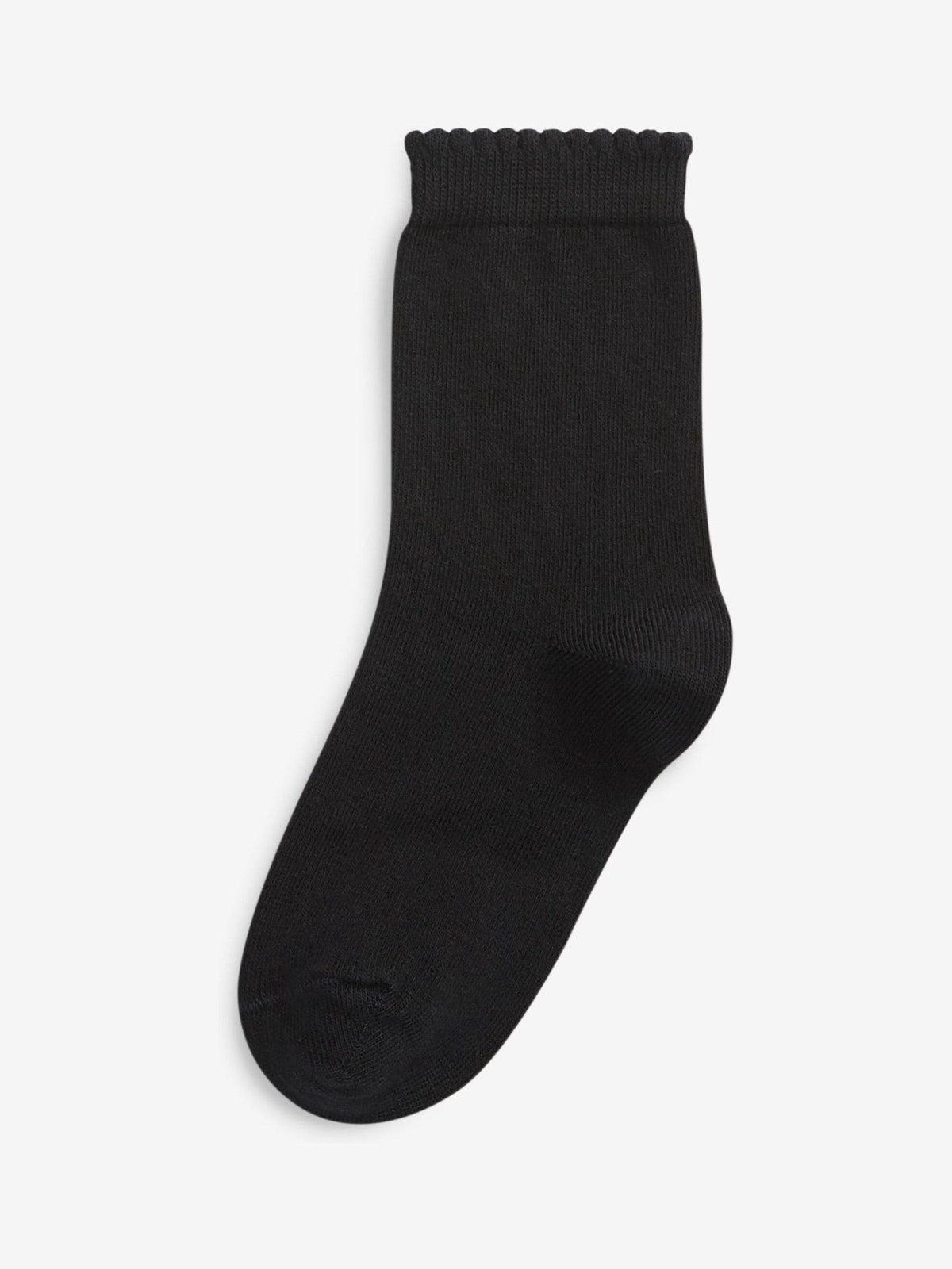 Black 5 Pack Cotton Rich School Ankle Socks image 2