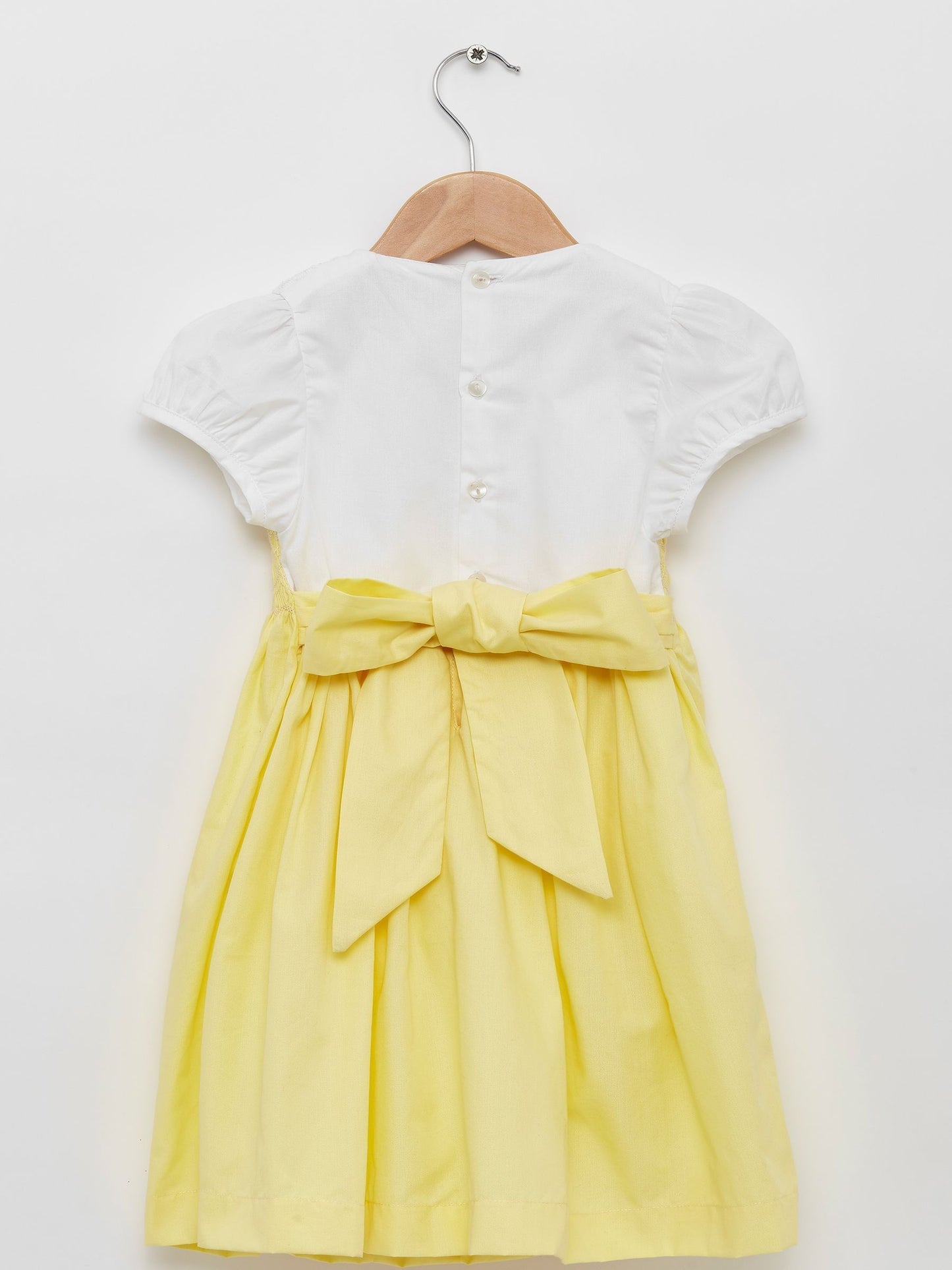 Yellow Rose Hand Smocked Dress image 4