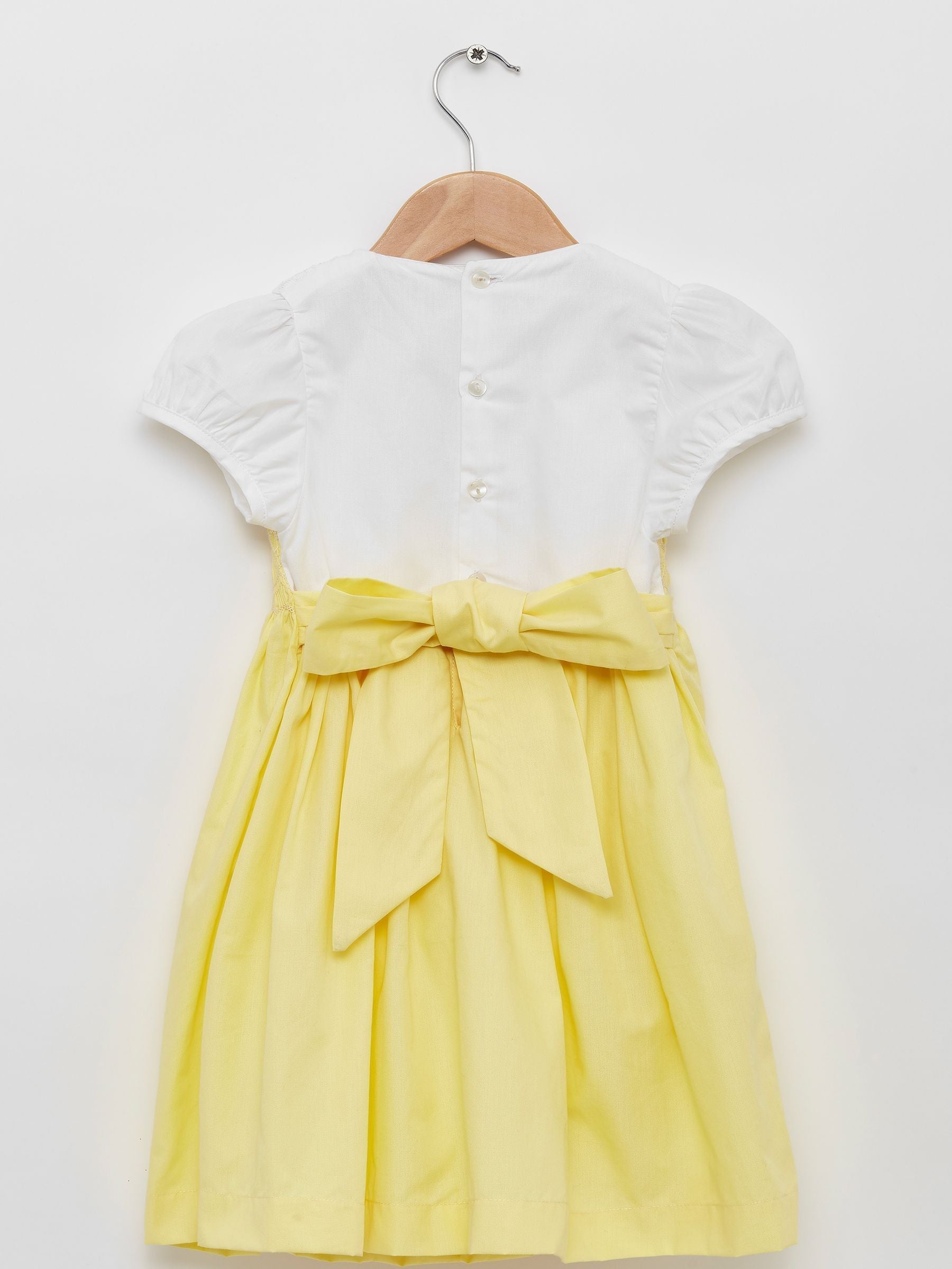 Yellow Rose Hand Smocked Dress image 4