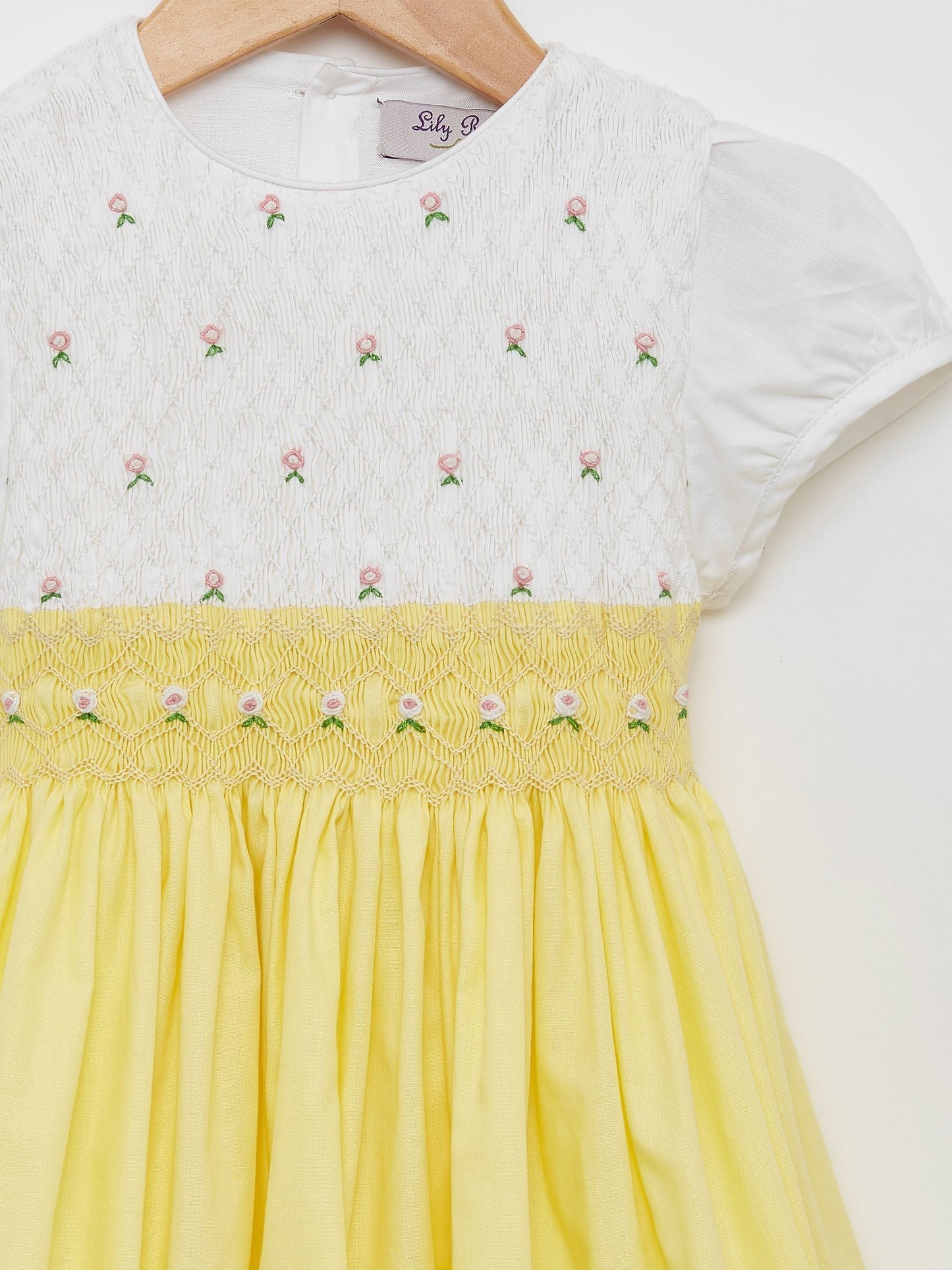 Yellow Rose Hand Smocked Dress image 5