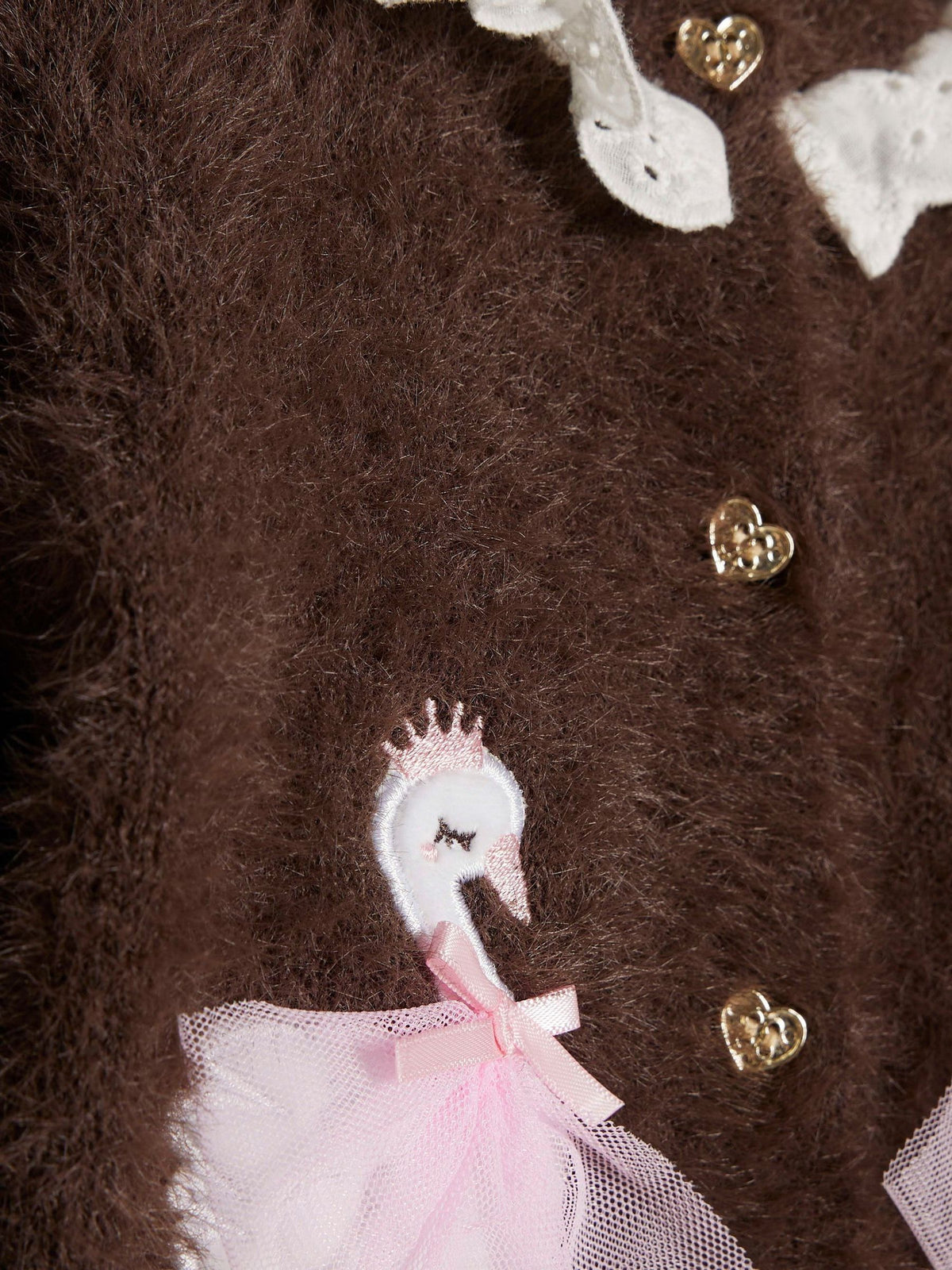 River Island Brown Swan Caridgan & Shorts Set - image 5