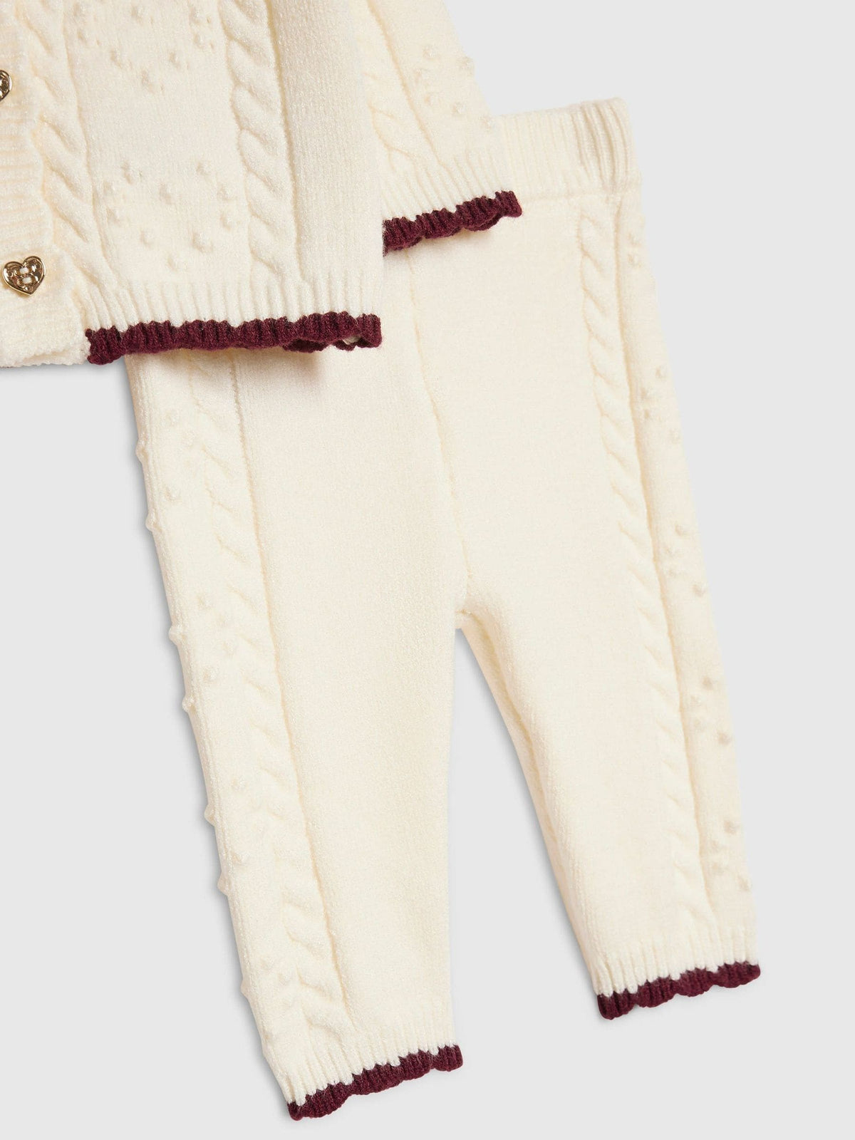 Dsiney Kidz - River Island Cream Cape Cardigan & Trousers Set image 4