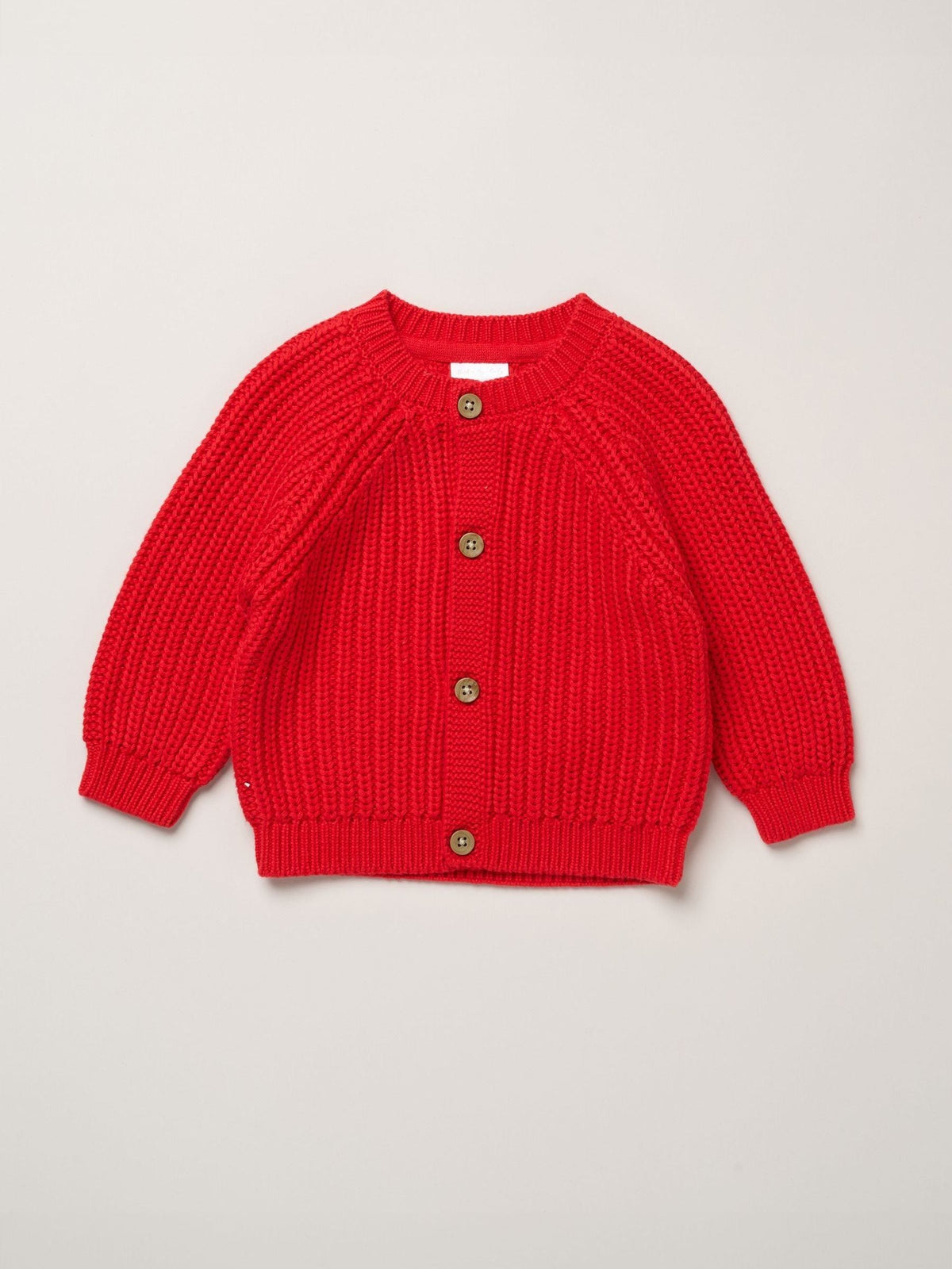 Rock-A-Bye Baby Boutique Red Chunky Knitted Embroidered Cardigan - image 2
