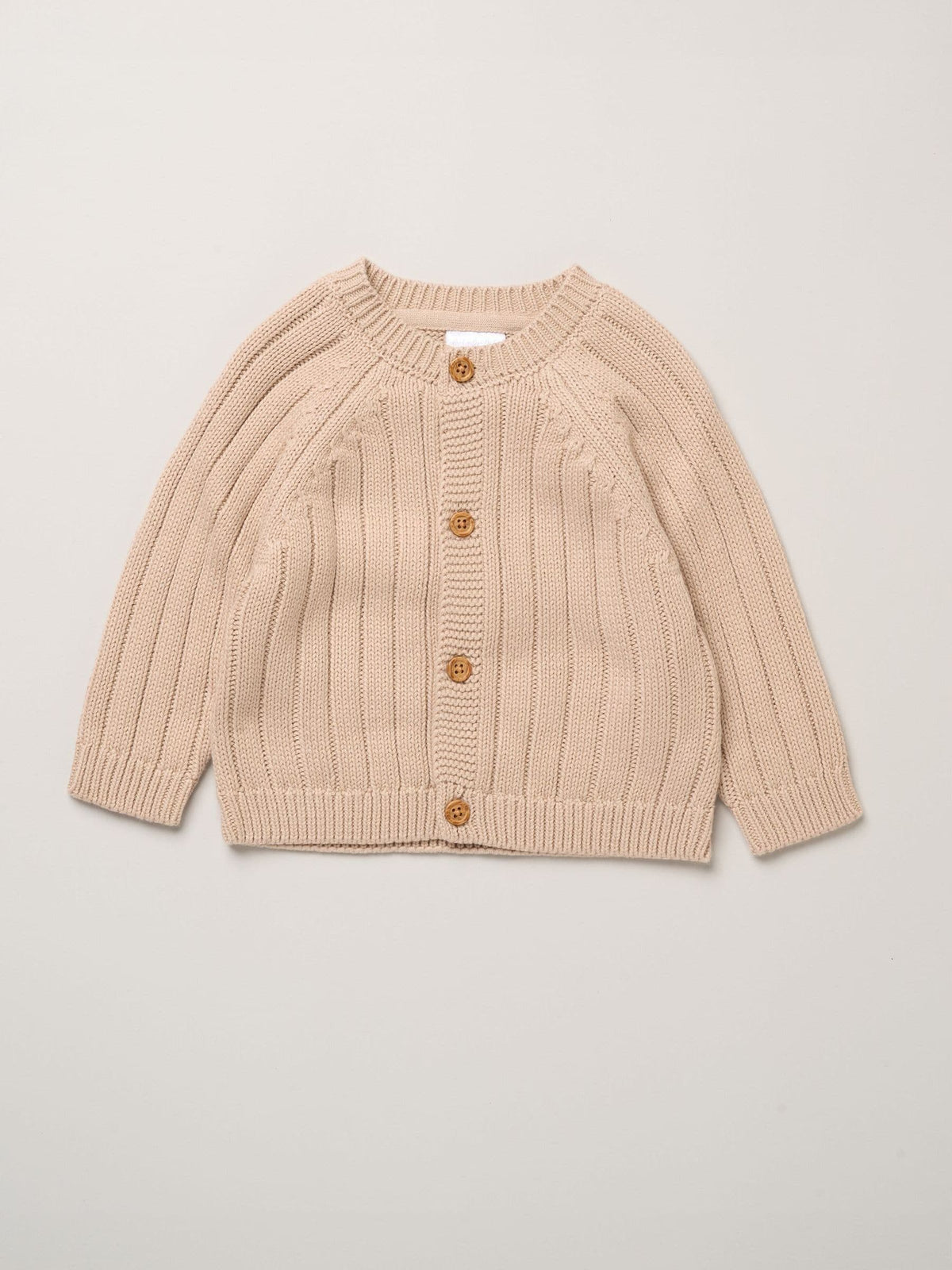Rock-A-Bye Baby Boutique Natural Chunky Knitted Embroidered Cardigan - image 3