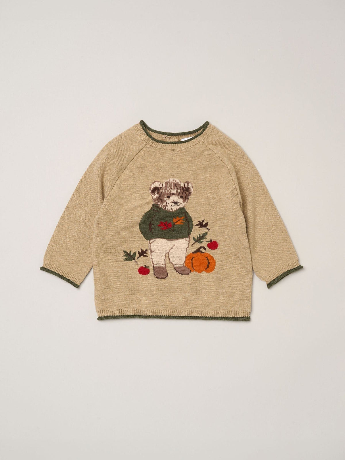Rock-A-Bye Baby Boutique Light Beige True Knit Jumper and Leggings Set - image 3