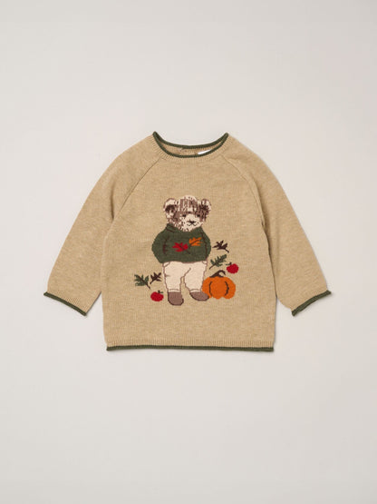 Rock-A-Bye Baby Boutique Light Beige True Knit Jumper and Leggings Set - image 3