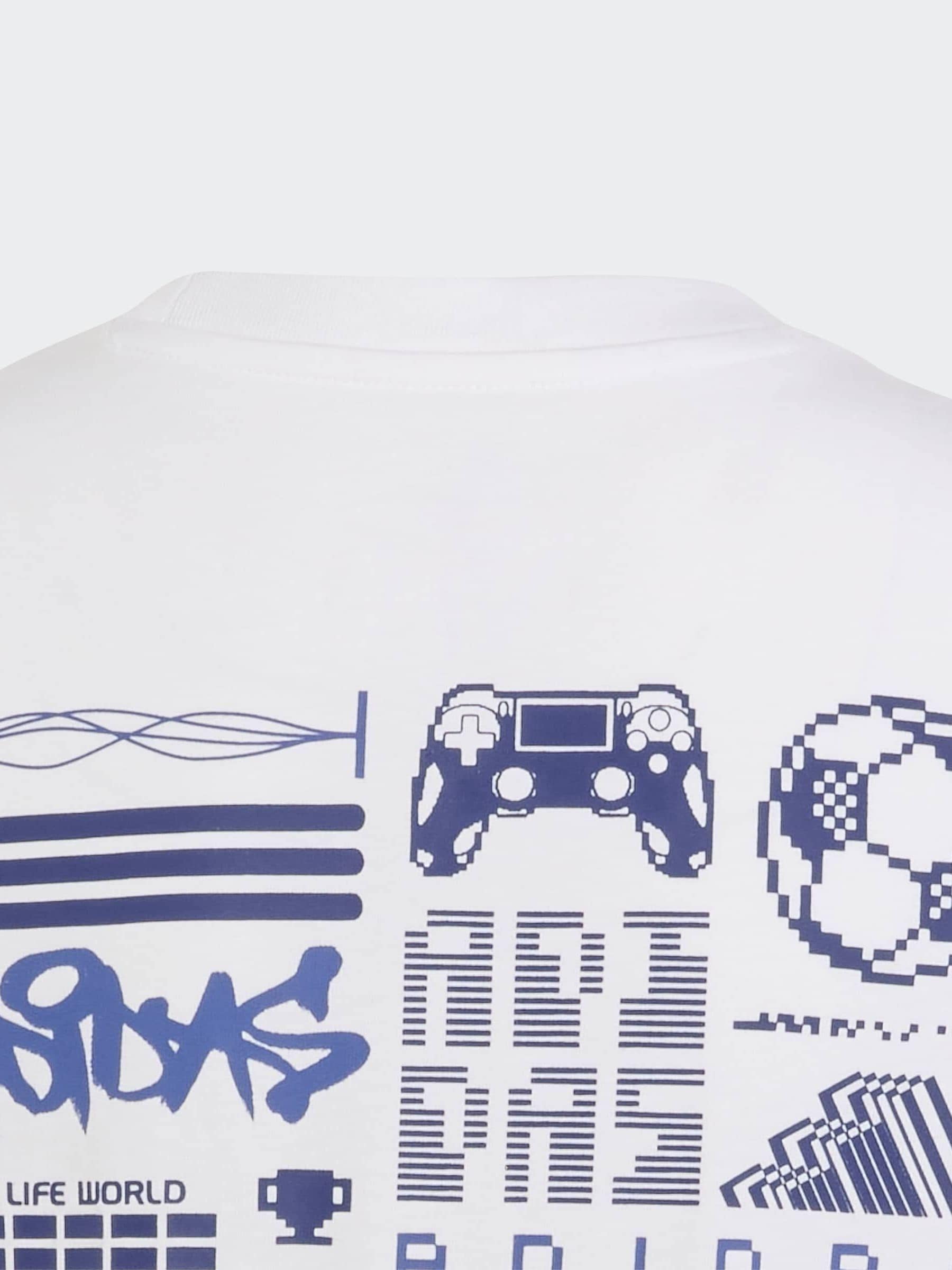 Dsiney Kidz - adidas White Gaming Graphic T-Shirt image 4