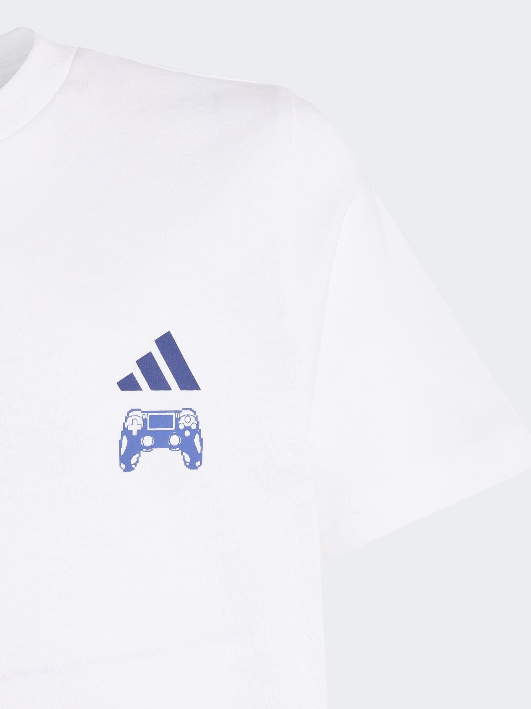 Dsiney Kidz - adidas White Gaming Graphic T-Shirt image 5