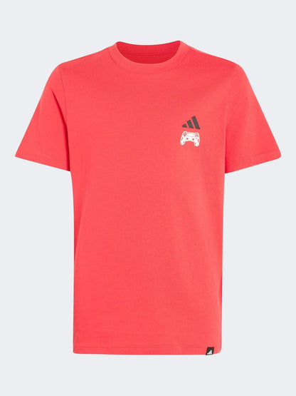 Dsiney Kidz - adidas Red Gaming Graphic T-Shirt image 2