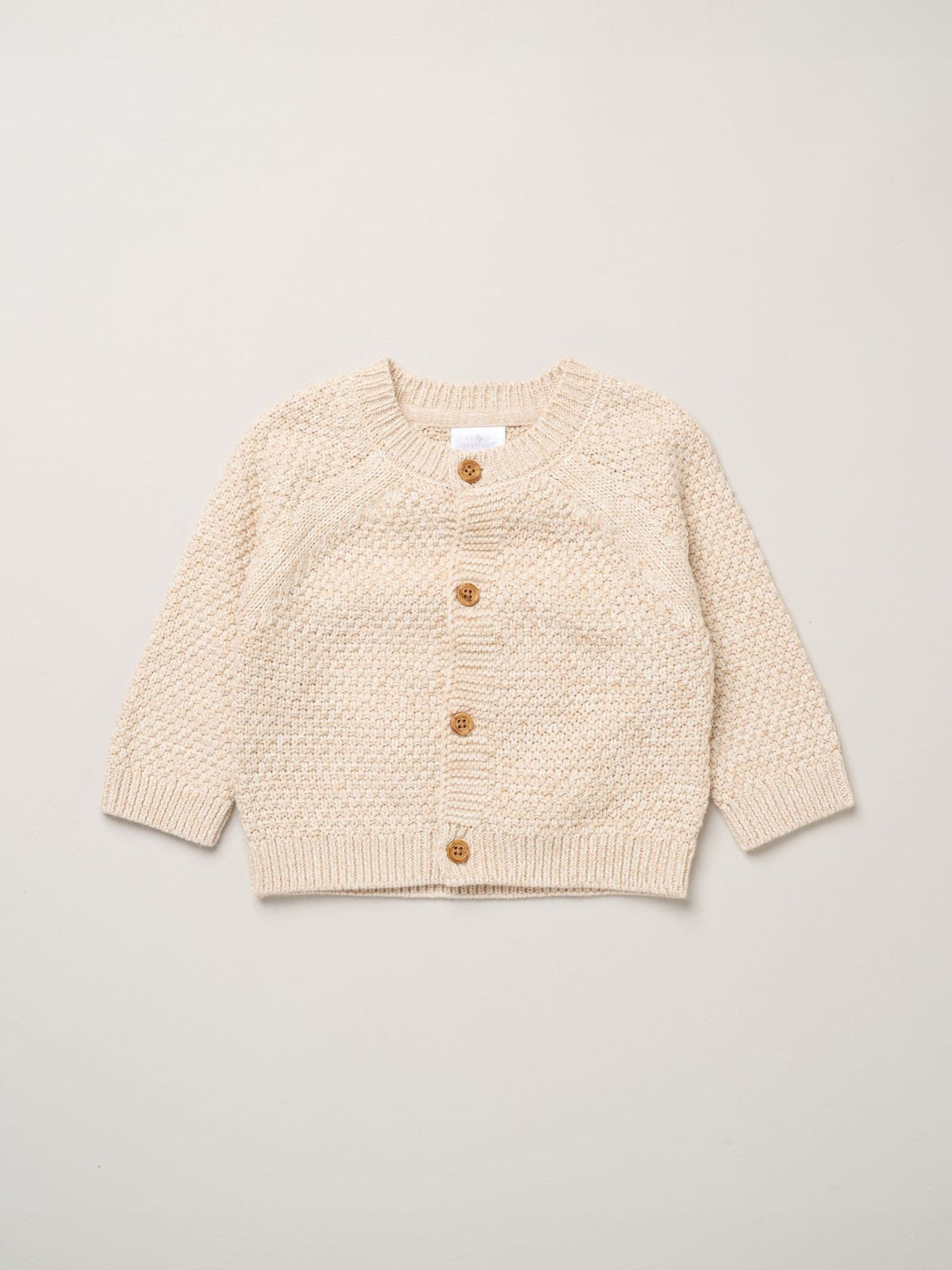 Rock-A-Bye Baby Boutique Cream Chunky Knitted Embroidered Cardigan - image 2