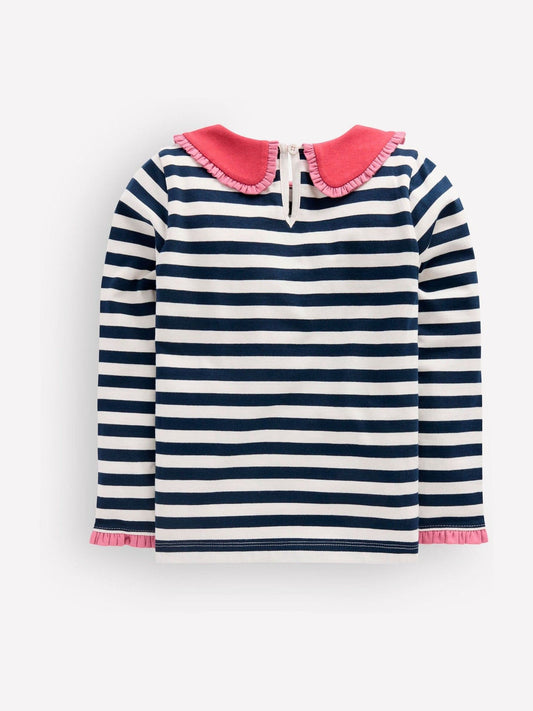 Dsiney Kidz - Boden Blue Collared Breton Jersey Top image 2