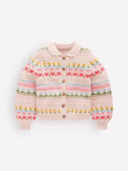 Dsiney Kidz - Boden Cream Collared Cardigan image 1