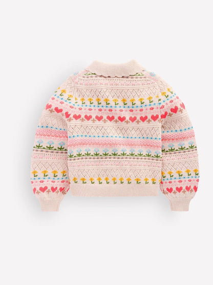 Dsiney Kidz - Boden Cream Collared Cardigan image 2