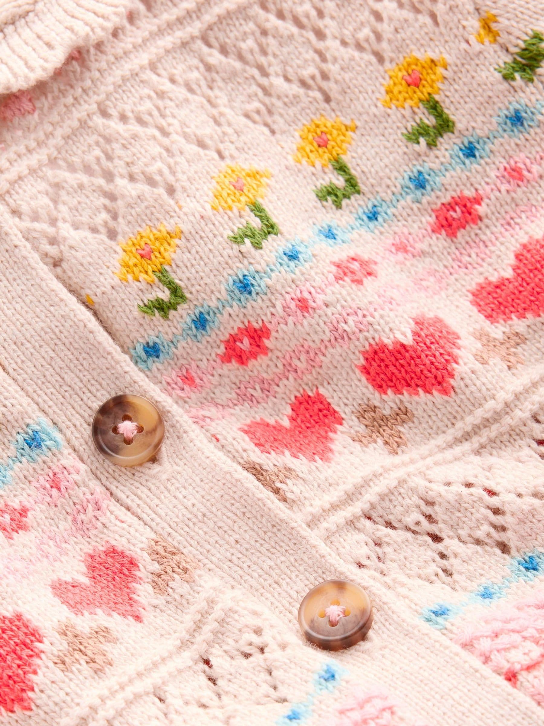 Dsiney Kidz - Boden Cream Collared Cardigan image 3