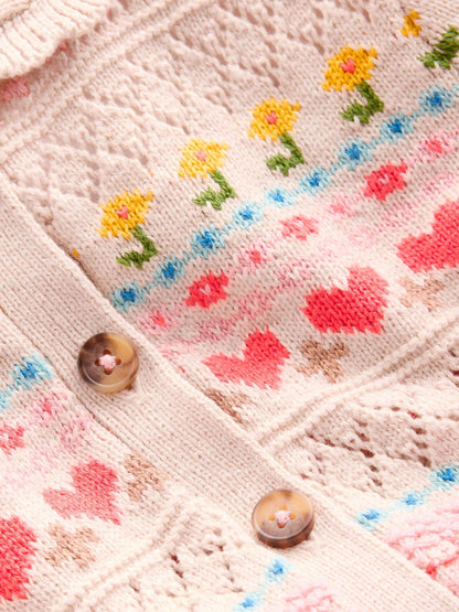 Dsiney Kidz - Boden Cream Collared Cardigan image 3