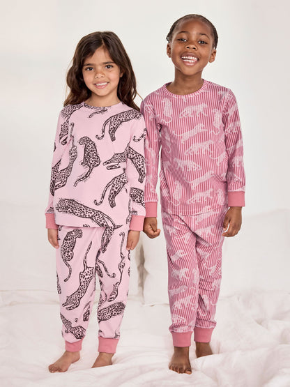 Chelsea Peers Pink Two Pack Long Pyjama Set - image 1