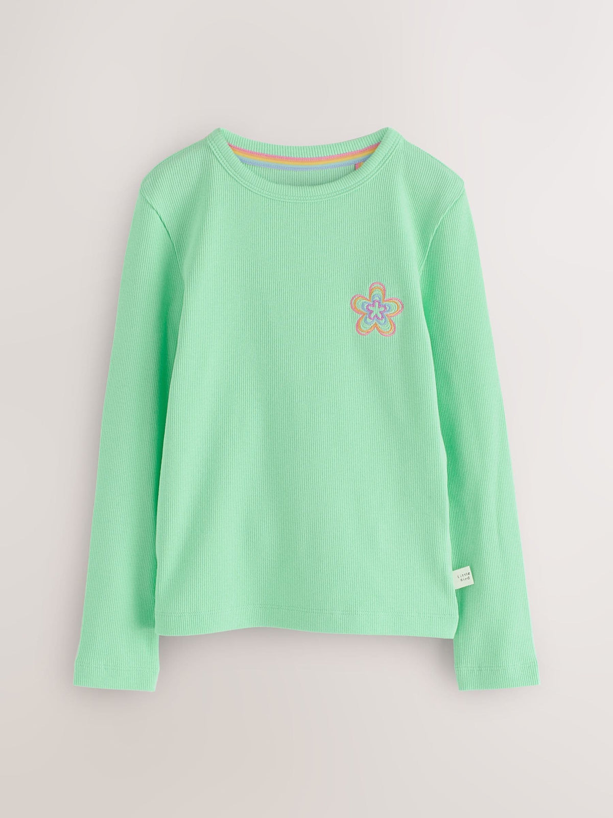 Little Bird Bright Rainbow Ribbed Jersey Tops 5 Pack - image 4