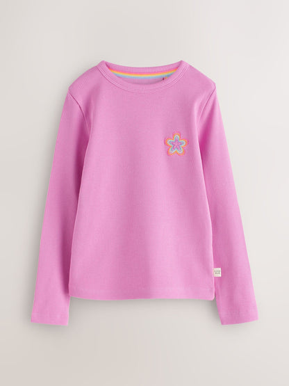 Little Bird Bright Rainbow Ribbed Jersey Tops 5 Pack - image 6
