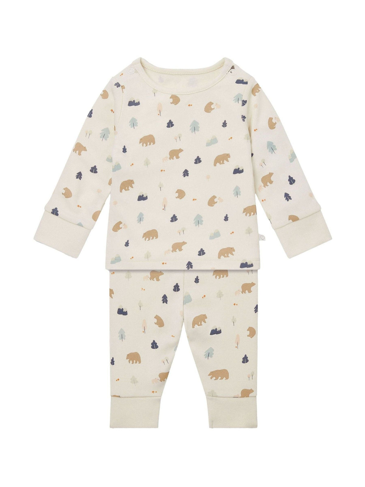 MORI Cream Bear Print Pyjamas Set - image 1
