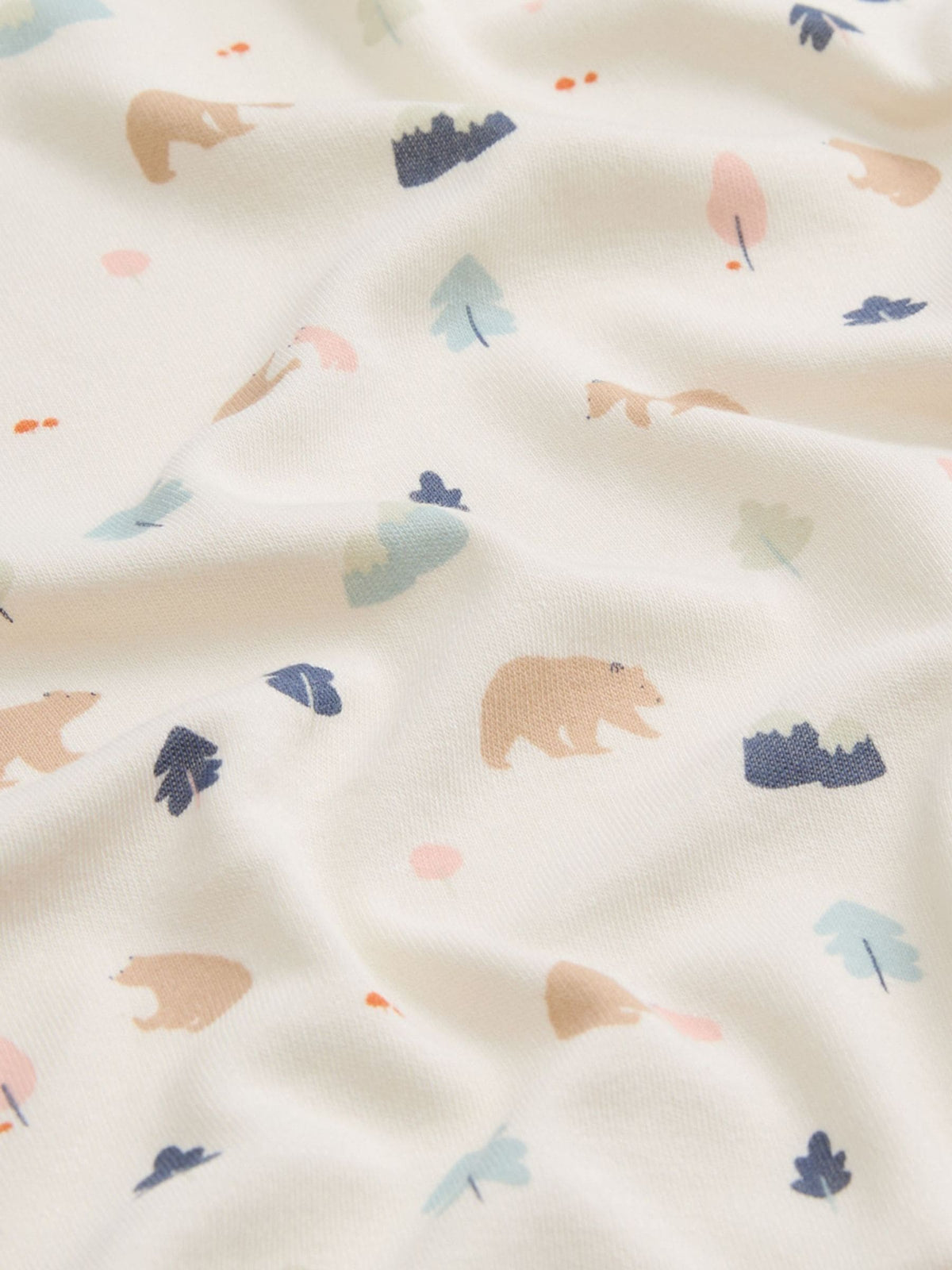 MORI Cream Bear Print Pyjamas Set - image 3