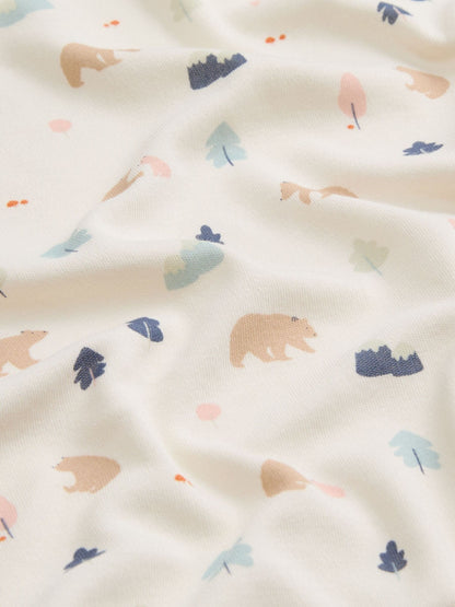MORI Cream Bear Print Pyjamas Set - image 3