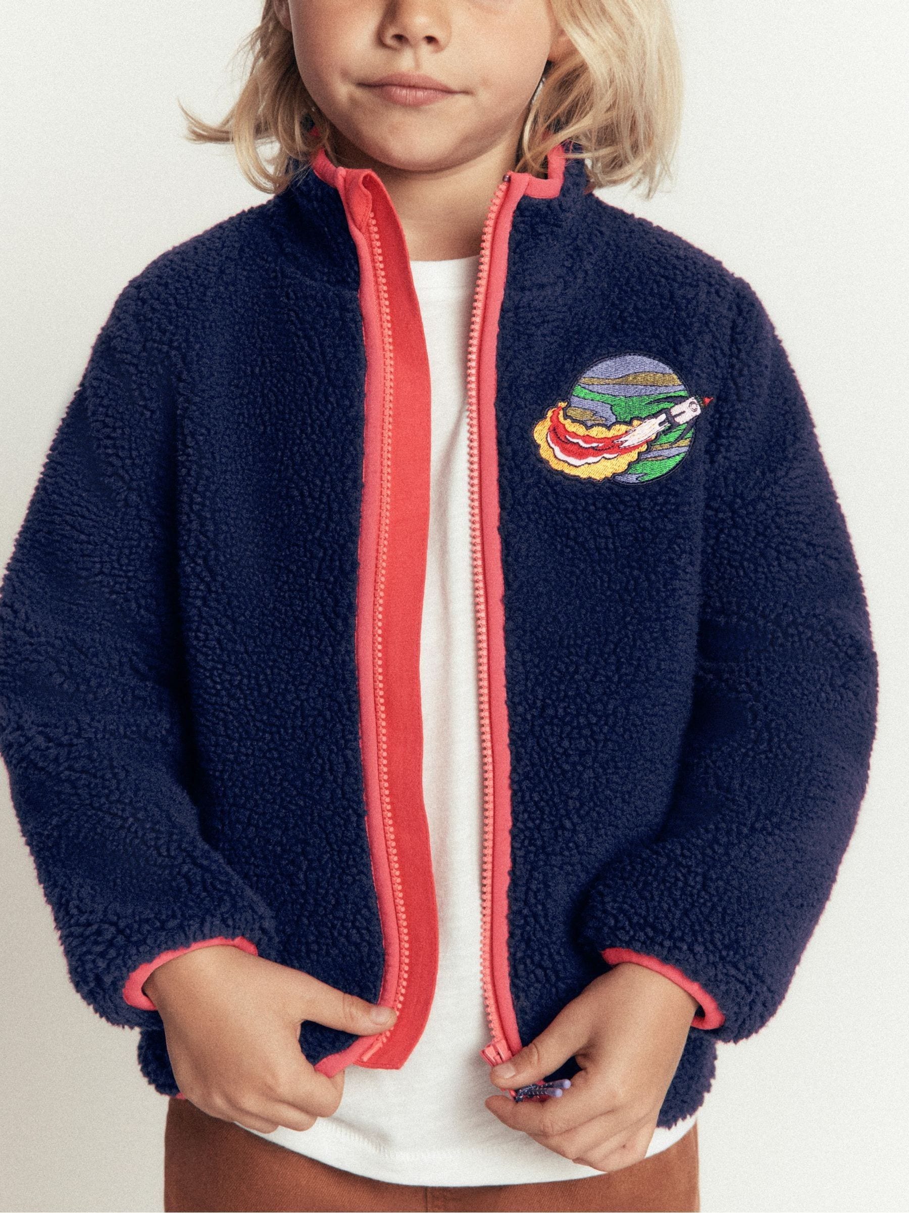 Dsiney Kidz - Boden Blue Cosy Borg Jacket image 1