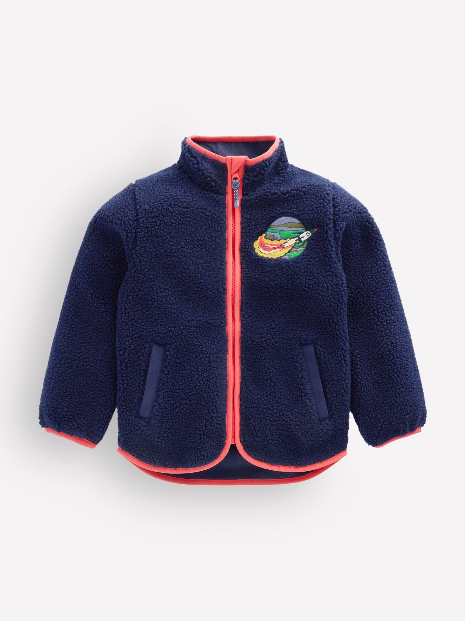 Dsiney Kidz - Boden Blue Cosy Borg Jacket image 2