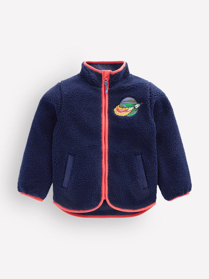 Dsiney Kidz - Boden Blue Cosy Borg Jacket image 2