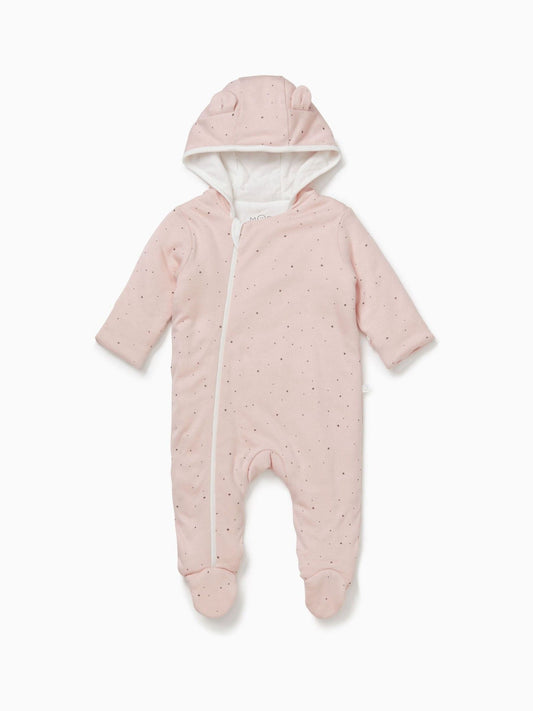 MORI Pink Cosy Zip-Up Pramsuit - image 1